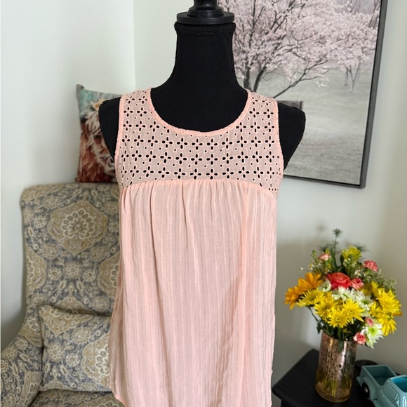 Sweet Wanderer Orange Embellished Tank Top - Picture 1 of 6